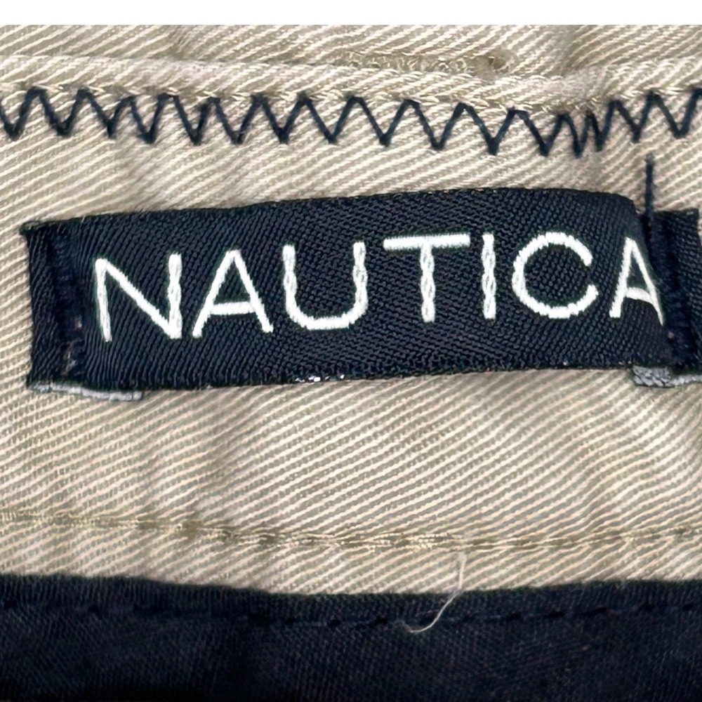 Nautica Khaki Shorts Button/Zip w/Pockets Men's Size 40W 9 Inch Inseam Read Desc - Picture 4 of 8